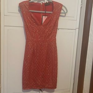 Red diamond glitter sweetheart body on dress BRAND NEW